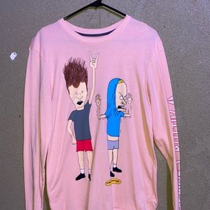 beavis & butthead graphic t-shirt
